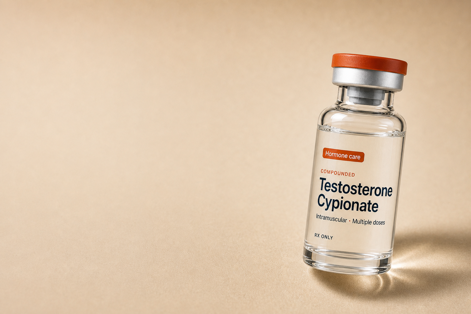 Testosterone vial